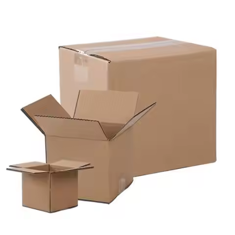 100 Corrugated Paper Boxes Yellow Outside and Yellow Inside, Durbale Boxes for Shipping, Packing and