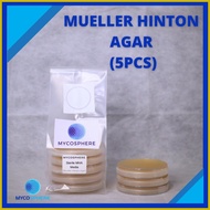 ✳ ﹍ ﹊ Mueller-Hinton Agar Sterile Media MHA Petri Dish - 5pc Standard Mueller Hinton Agar (MHA)