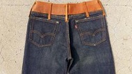 西方不敗全新絕版555廠美國製Levi's LVC 517 1971年 VIXEN腰際高級牛皮拼接Levis大E W30