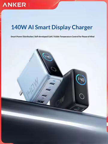 Anker 140W 100W AI Display GaN Charger PD Multi Port Fast Charging Power Adapter For MacBook Laptop 