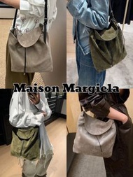 Maison Margiela Belt Bag 25新款法式簡約時尚休閒牛絨皮Hobo包單肩包斜挎包MM6