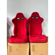 Spoon Bucket Merah Seat Bucket Alcantara