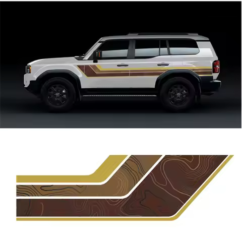Car Stickers Appearance modification customized Fashion sports Vinyl decals For Toyota Land Cruiser 