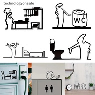 [Tech] La Linea Minimalist Line Art Stiers Door Stier Bedroom, Kitchen, Bathroom Sign Cartoon Charac