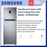Samsung 411L Top Mount Freezer with Twin Cooling Plus Digital Inverter RT32K5552SL Peti Sejuk 2 Pintu