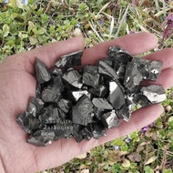 Elite Shungite Water purification - 50-100 gr | Silver Shungite stones smooth surface | Fullerene c6