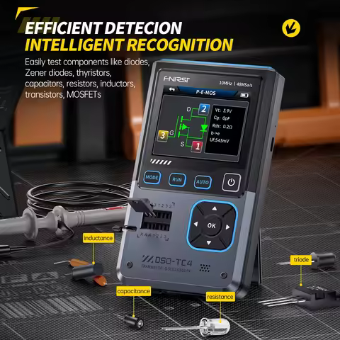 FNIRSI DSO-TC4 Upgrade 3 in 1 Digital 10MHz 48Ms/s Electronics Component Tester Repair Tool
