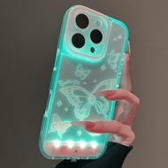 Luminous Phone Case, Bright LED Bow Phone Case, Compatible with 11/12/13/14/15/16/17Pro/ProMax (17pr