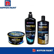 ผลิตภัณฑ์ขัดสี 3ขั้นตอน ขนาด 500มล.x3ขวด Rubbing Fine Cut Polish High Golss Finish Naxpro