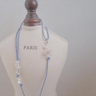 編織 眼鏡鏈 項鍊 口罩鏈/純銀/天然珍珠/可客製化