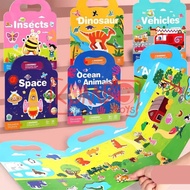 Children's Educational Toys Reusable Sticker Book Theme Educational Children's Sticker Book