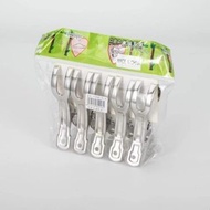5pc Stainless Steel Drying Clip Windproof Steel Cloth Clip Clamp Laundry Drying Metal Peg Pin Hanger
