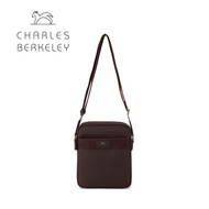 Charles Berkeley BROWNS Genuine Nubuck Leather Men's Cross Body Sling Bag Scratch-Resistant (PB-19028)