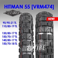 🔺พร้อมส่ง🔺 ยางวิบาก Vee Moto รุ่น Hitman 55 (VRM474) 90/90-21 110/80-19 130/80-17 150/70-17 140/80-18 150/70-18 ใส่ Tiger800 Africa twinF8000gs