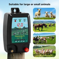 Electric Fence Energiser 12V With LED Display Electric Fence 2J Output For 10Km Range 3 Ways Power S
