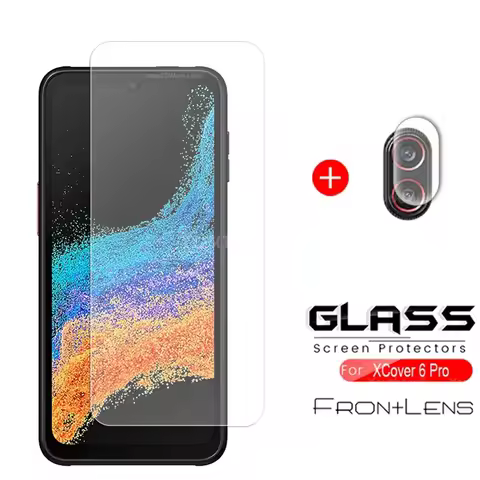 For Samsung Galaxy Xcover6 Pro Glass for Xcover 6 Pro Tempered Glass Clear Screen Camera Protector F