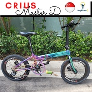 Sg Seller Crius Master D - Oil Slick 9 10 11 Speed Hollow Tech Hydraulic Brake Tiagra Sora shimano105 11KG Magiclamp 123