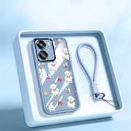 YBD Clear Case For Vivo Y36 Y27 Y27S Y17S Y28 5G Y02S Y16 Y56 5G Adorable Vintage Bear Cookie Candy 