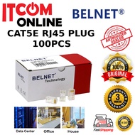 BELNET LAN RJ45 CAT5E 100PCS CONNECTOR (OT203)