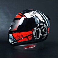 KYT R10 HELMET MOTIF SERIES 3 BLACK WHITE RED FLUO HELMET KYT R 10 ORIGINAL KYT DRAG HELMET MOTIF KY