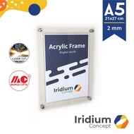Acrylic wall Mount A5 custom frame