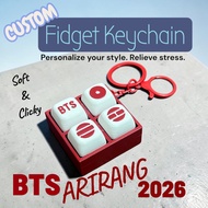 GANTUNGAN DIGINA3 | BTS Fidget Clicker Clicky Keychain | Custom KPop BTS Army Clicky Button Satisfyi