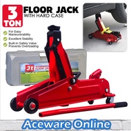 3 Ton Floor Jack With Hard Case Hydraulic Car Jet Jack Kereta Jack Buaya Jek Kereta Tayar Car Repair