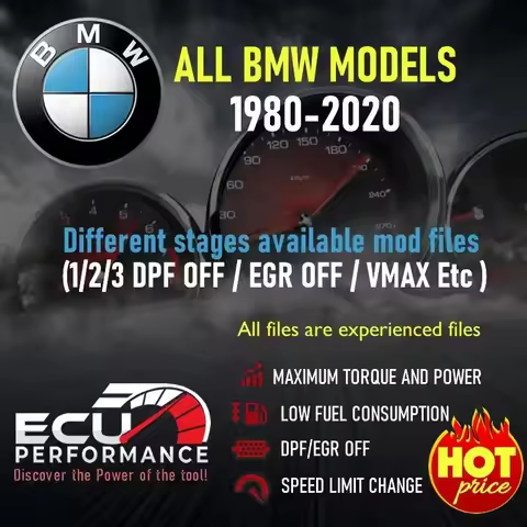 Newest B.M.W Moded 1980-2020 Ecu Files Remapping Stage1,Stage 2...etc- Total 16.5 GB All Models