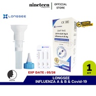 LONGSEE 3in1 Covid-19 Home Self Test Kit & Influenza Test Kit (1 Test)