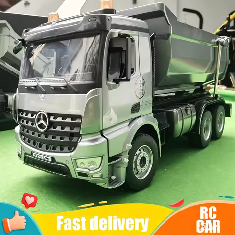 DOUBLE E E590 1/20 RC Car Alloy Dump truck Remote Control Dumper Car Model Electric Loader Engineeri