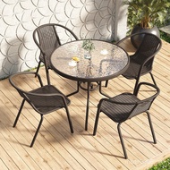 Small Garden Table Chair Modern Kit Times Outdoor Tea 2571 Iron Table Chair Repurchase Open-air] Bal
