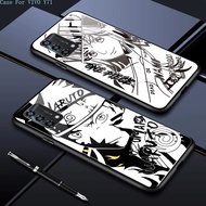 VIVO Y71 Y75 Y76 Y79 Y72 Y52 V7 Plus Y81 Y81i Y67 Y78 Plus 5G For Hard Casing Naruto Kakashi Sasuke Phone Case Anime Glass Cover Shockproof Cases