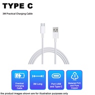 3M Practical Charging Cable Type C Charging Cable for Type-C Interface Mobile Phone