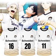 Anime Haikyuu Schweiden Adlers KAGEYAMA Short Sleeve T-shirt 3D Printed Graphic T-shirt Jersey