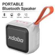 XDOBO ซับวูฟเฟอร์ลำโพงบลูทูธพกพาได้12W IPX7 TWS ลำโพงไร้สาย3300Mah TF เล่น Boombox มินิเบสสำหรับสมาร์ทโฟนพีซี