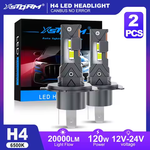 XSTORM H4 LED Headlight 25000LM 70W H7 Led Light Bulbs Canbus NO Error Car Turbo Light Fog Lights Pl