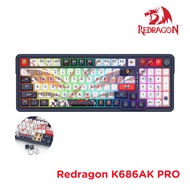 REDRAGON K686 EISA PRO SE Wireless Gasket RGB Gaming Keyboard 3-Modes BT 2.4G USB Full-Transparent (