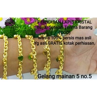24 Layer Gold Bracelet Krisal Women's Fashion Accessories G28