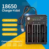 2 or 4 Slot 18650 Charger Independent Charging 3.7V Li-ion Battey Charger For 18650 18500 16340 14500 26650