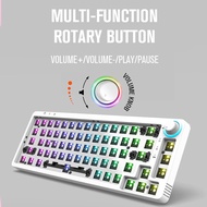 ✙ஐ✆TOM680 TM680 Mechanical Keyboard Kit DIY Hot-swappable 3 Modes RGB Bluetooth/Wired/2.4G wireless