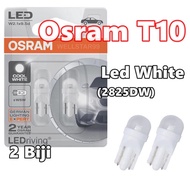 (DI11)OSRAM T10 LED BULB 12V W5W W2.1x9.5d 2825DW3.1 COOL WHITE MENTOL METER POSITION LIGHT SIGNAL
