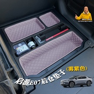 แผ่นรองเก็บของท้ายรถ CHANGAN DEEPAL E07 ช่องเก็บของด้านล่าง รางเก็บของ และกล่องเก็บของกันน้ำได้