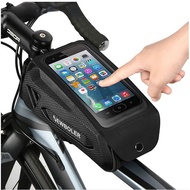 New Bike Bag With Top Front Frame Tube Waterproof Bike Bag 7 inch Touch Screen Phone Cover For Mountain Bike Road Bike Accessories