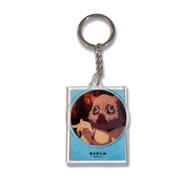 Omamori & Trendy Play Demon Slayer Full Movie Exclusive Long Rectangle Badge Pendant Iron Material A