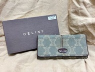 Celine Vintage 老花凱旋門牛仔長夾