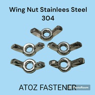 WING NUT BUTTERFLY NUT/ M8 Stainless Steel 304 A2-70.