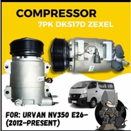 NEW COMPRESSOR 7PK DKS17D ZEXEL FOR URVAN NV350 E26-(2012-PRESENT)