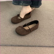 RENBEN Round Toe Vintage Soft Sole Shoes Womens Flat Ballet Shoes 8.4v