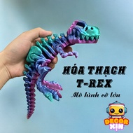 3D printed dinosaur fossil model, large 3D printed trex tyrant dinosaur fossil