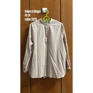 uniqlo blouse in beige